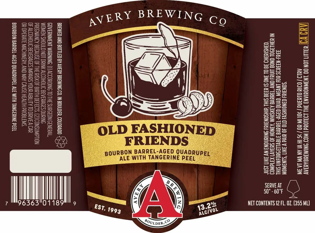 Old Fashioned Friends label