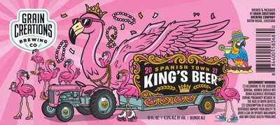 Spanish Town King's Beer label