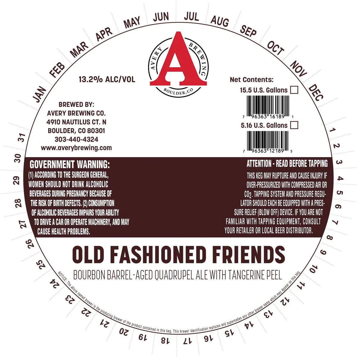 Old Fashioned Friends label