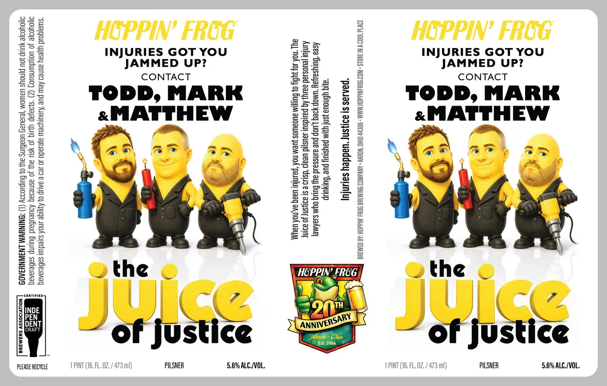The Juice of Justice label