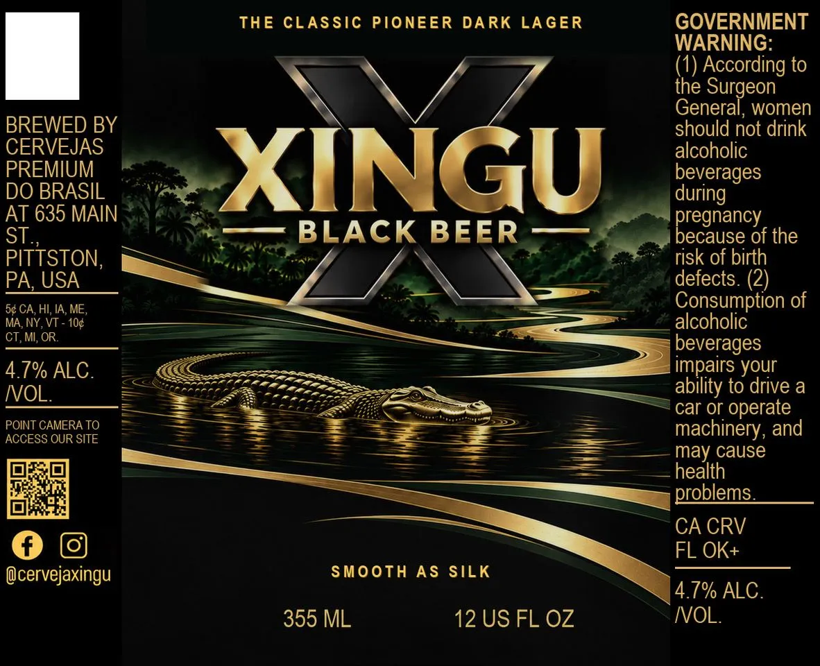 Xingu Black Beer label
