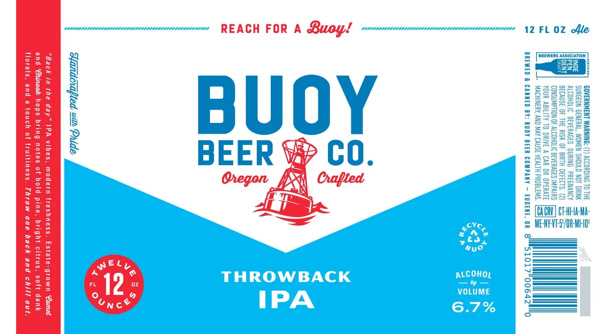 Throwback IPA label