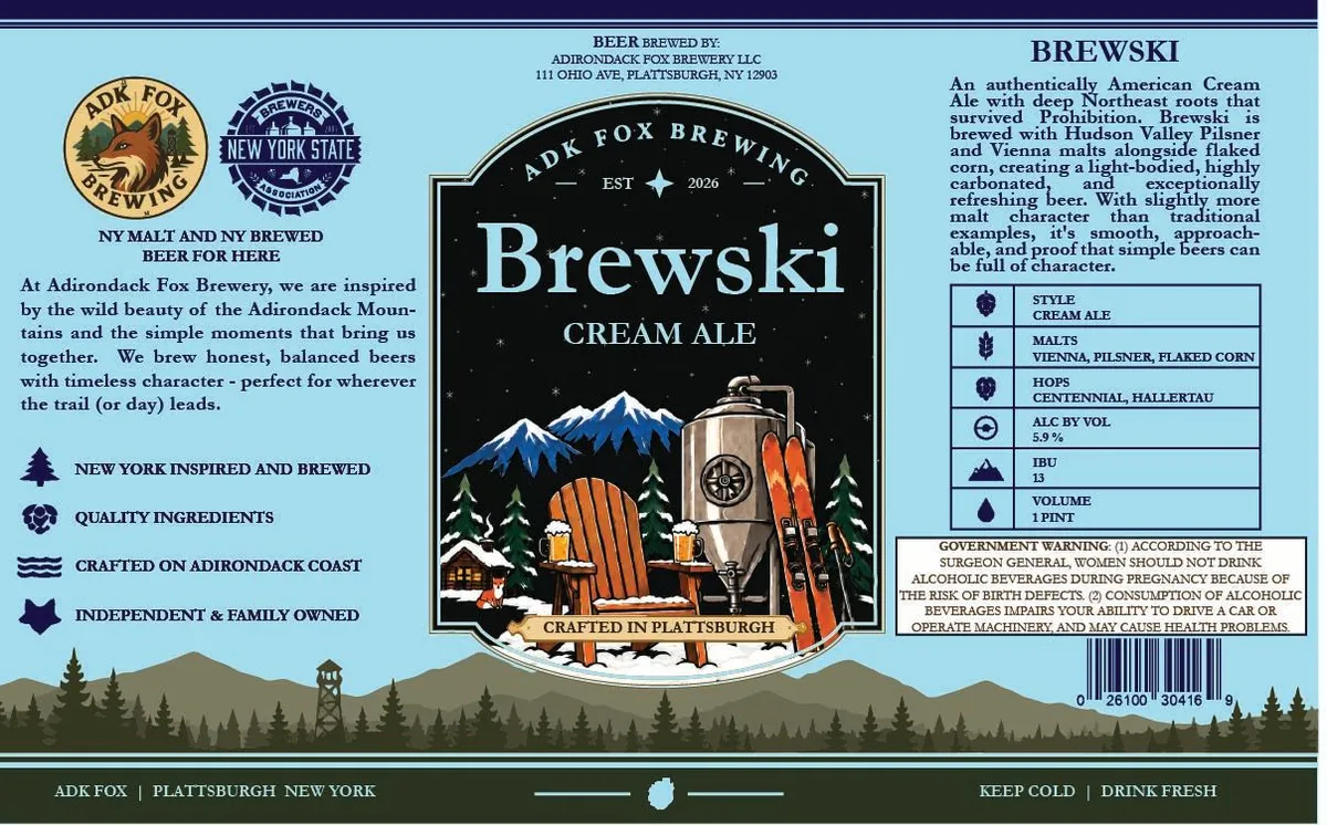 Brewski label