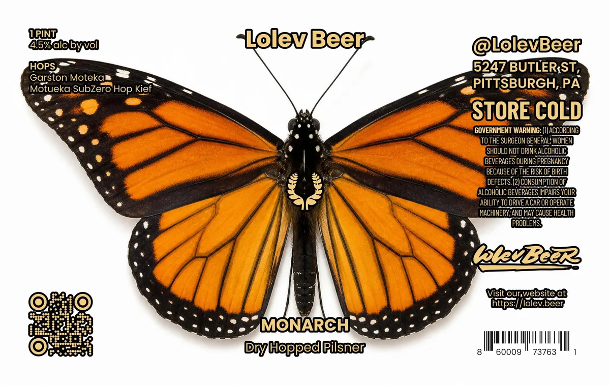 Monarch label