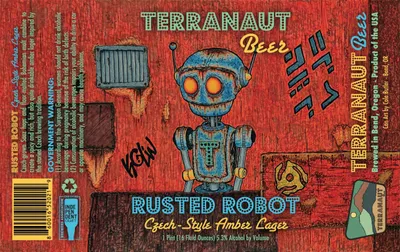 Rusted Robot Czech-Style Amber Lager label