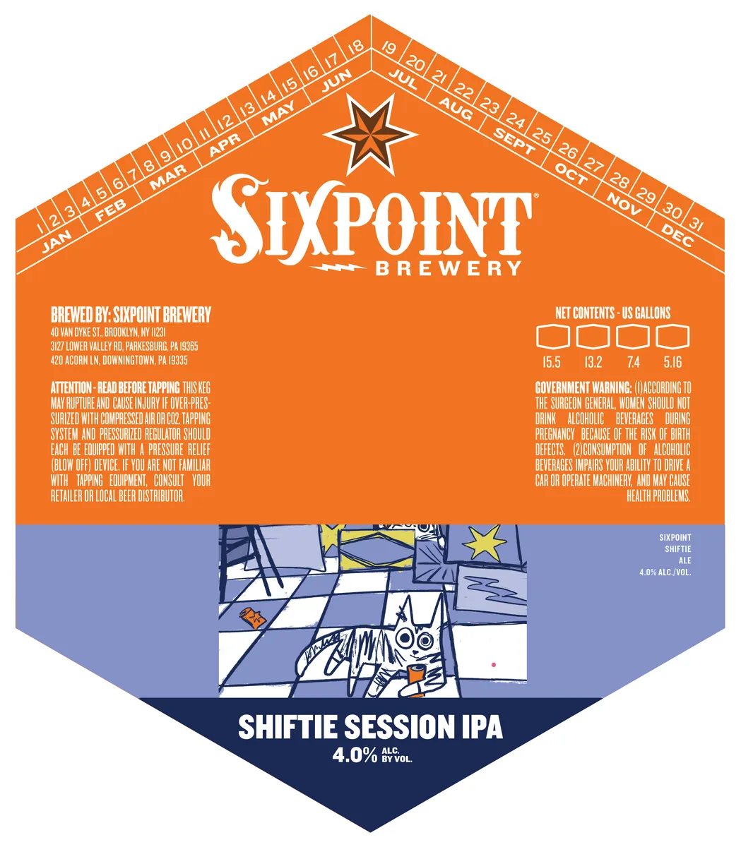 Shiftie Session IPA label