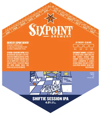 Shiftie Session IPA label