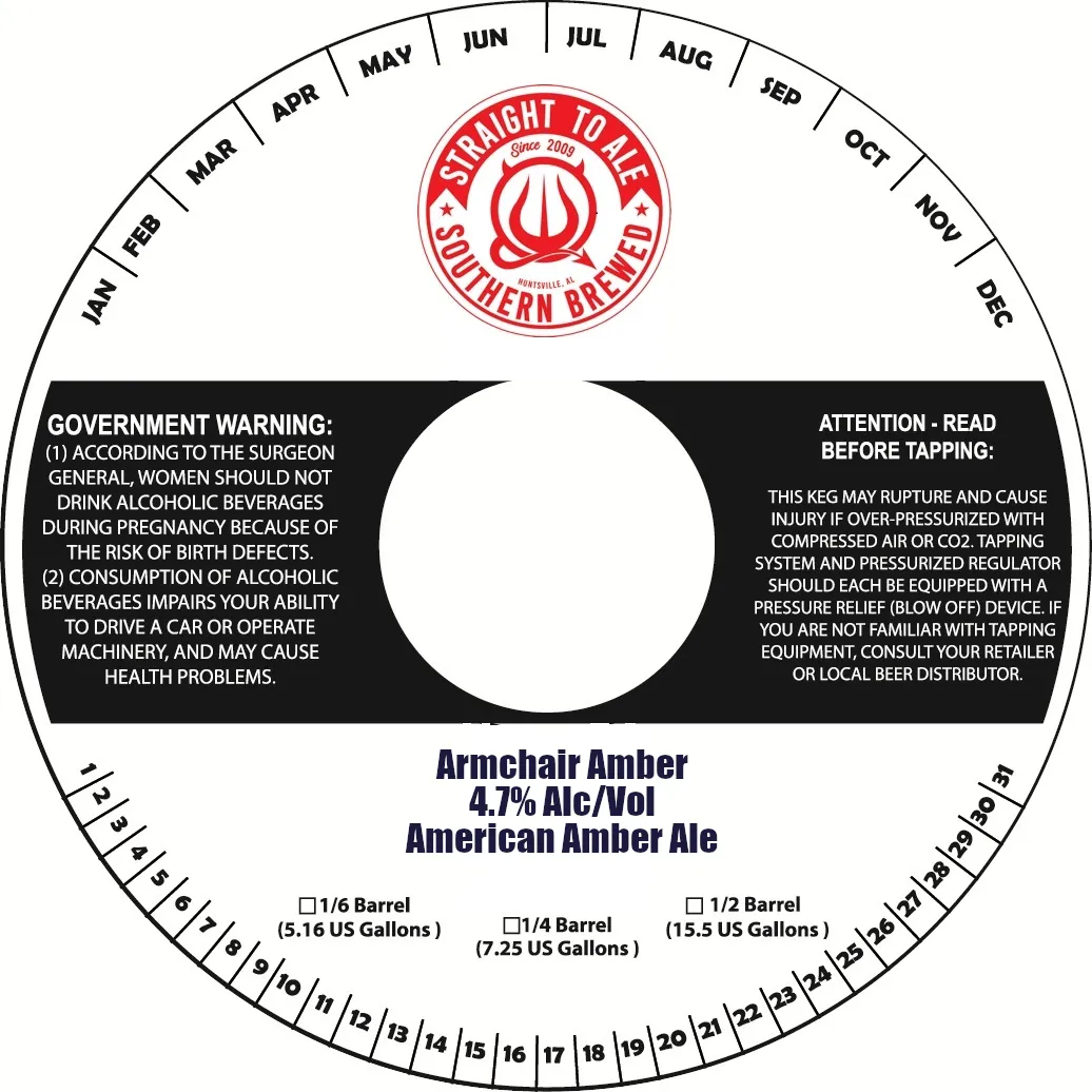 Armchair Amber label