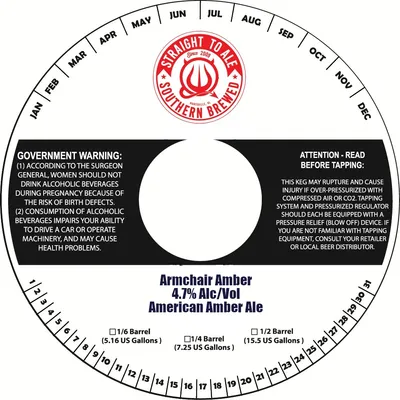 Armchair Amber label
