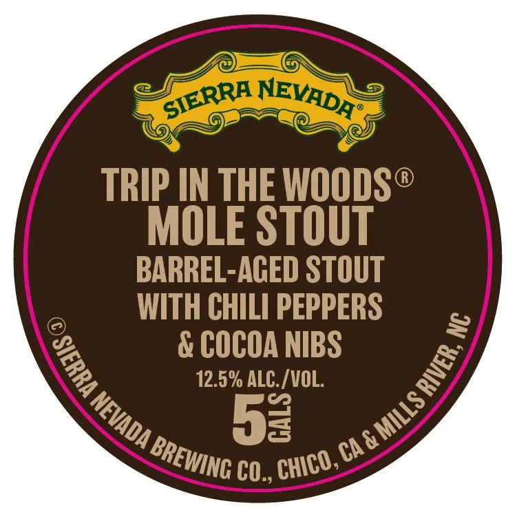 Trip In The Woods Mole Stout label