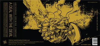 Triple Oaked Barleywine Ale label