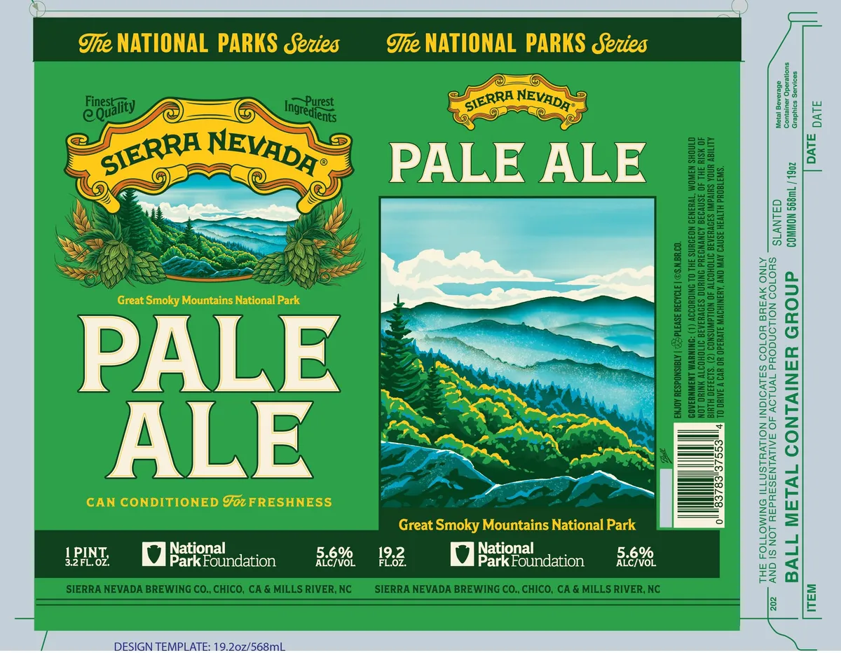 Pale Ale - Great Smoky Mountains National Park label
