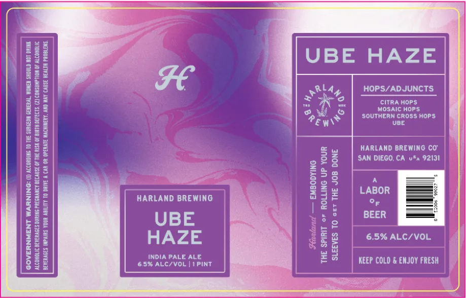 Ube Haze label