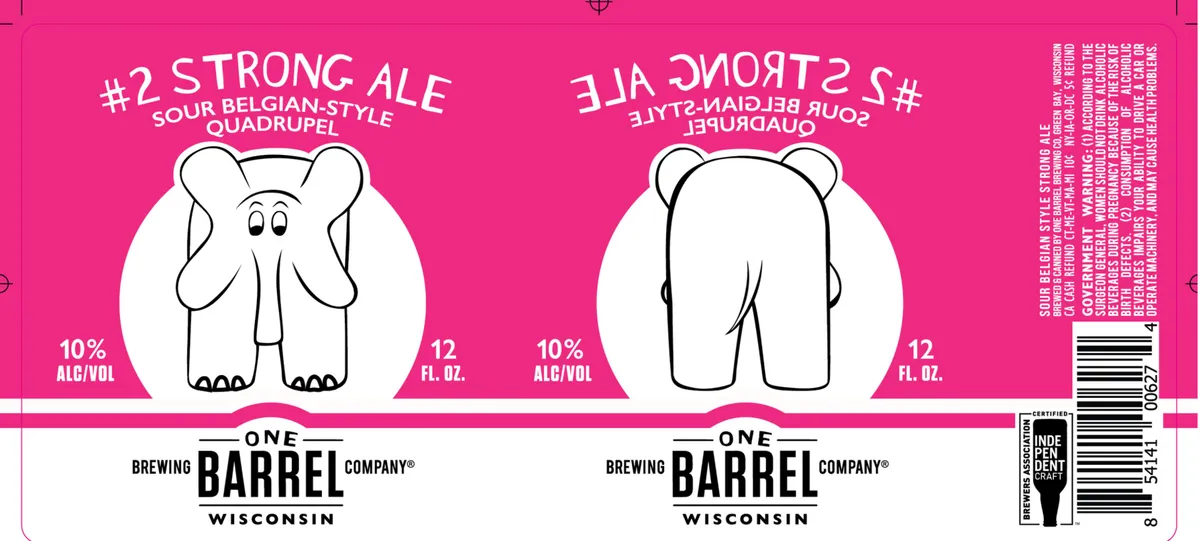 #2 Strong Ale Sour Belgian-Style Quadrupel label