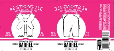 #2 Strong Ale Sour Belgian-Style Quadrupel label