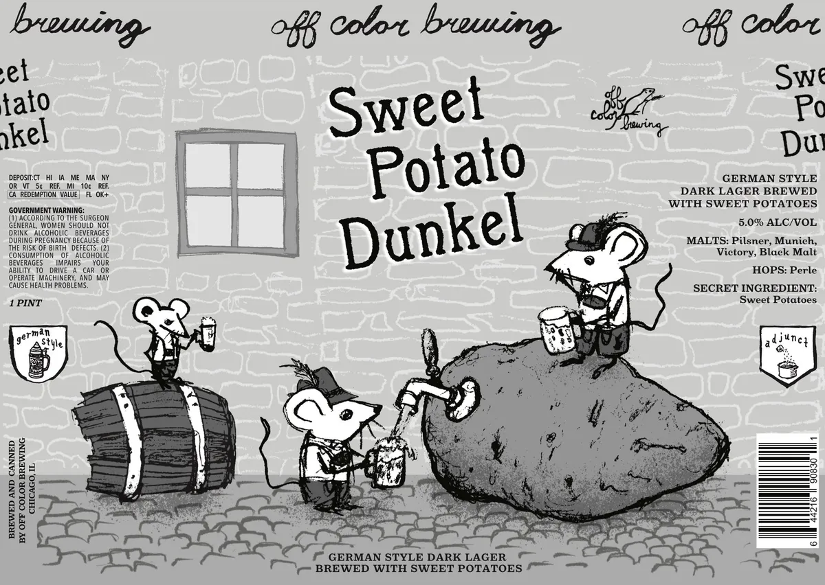 Sweet Potato Dunkel label