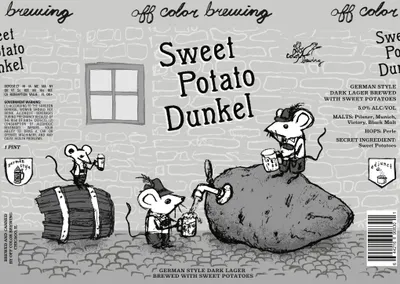 Sweet Potato Dunkel label