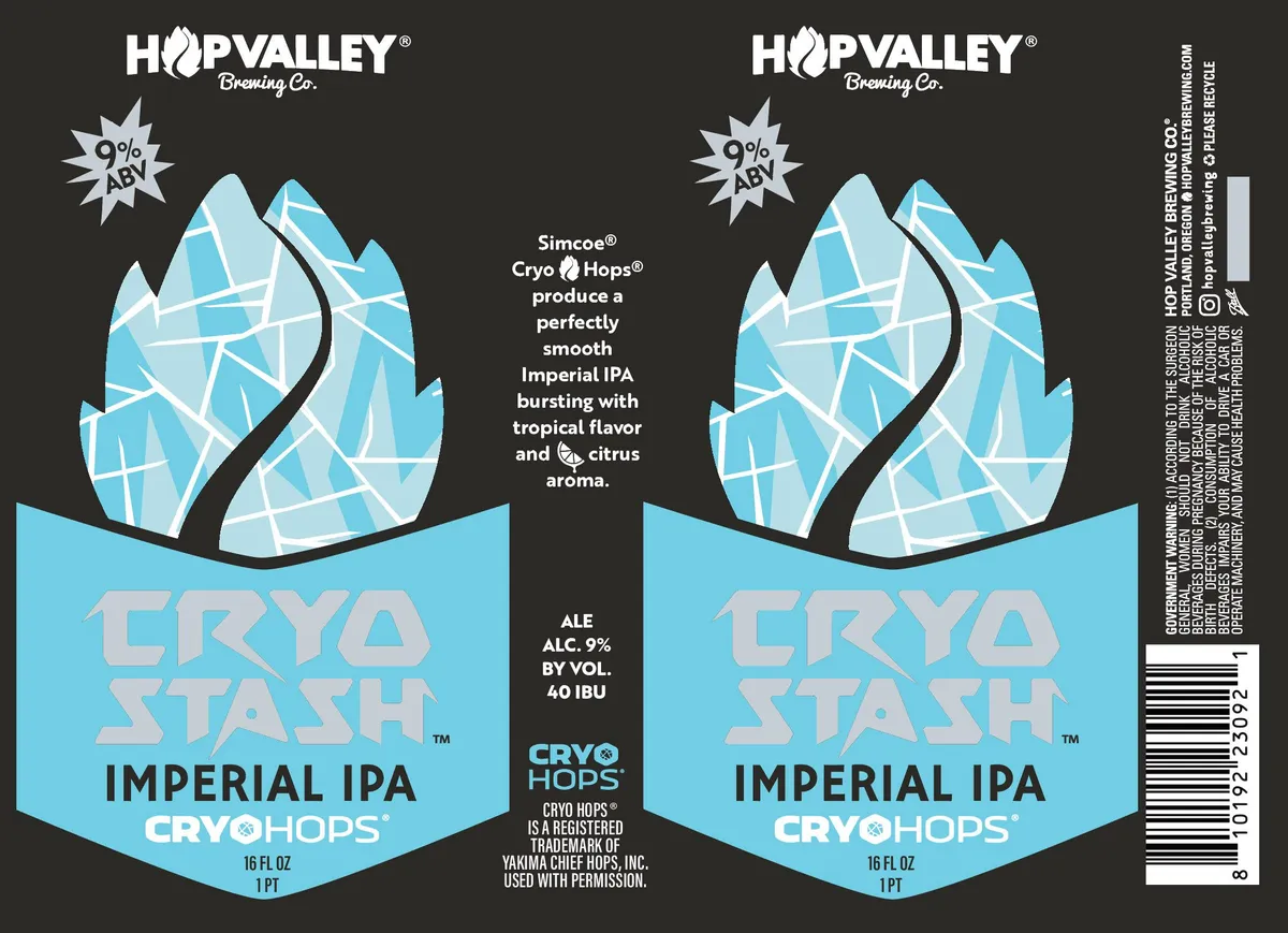 Cryo Stash label