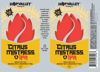 Citrus Mistress IPA label