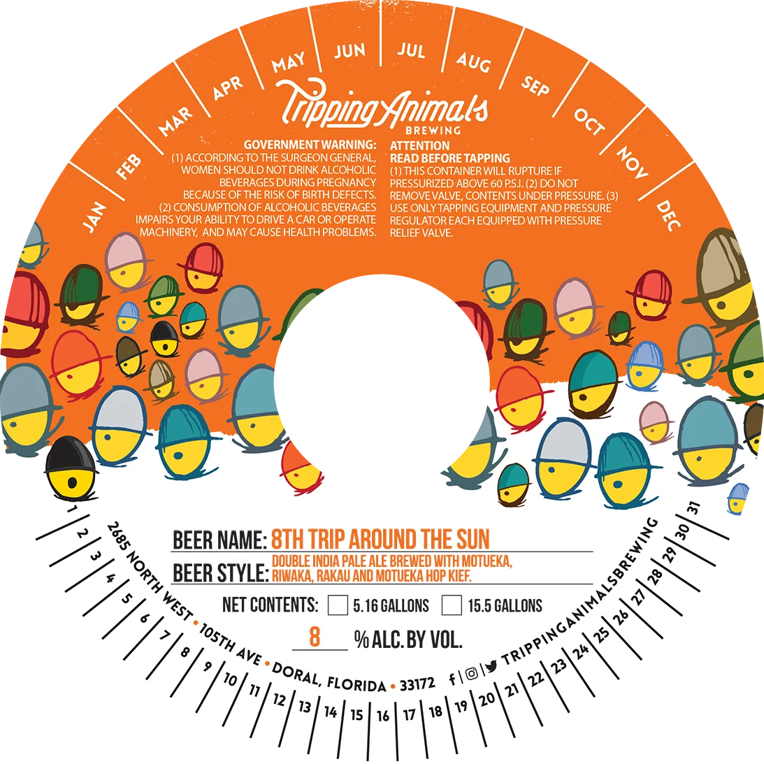 8th Trip Around the Sun label