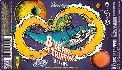 8 Years Of Tripping label