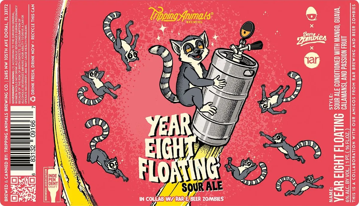 Year Eight Floating label