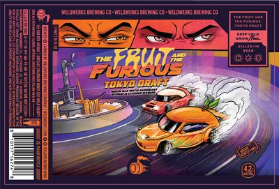The Fruit and the Furious: Tokyo Draft label