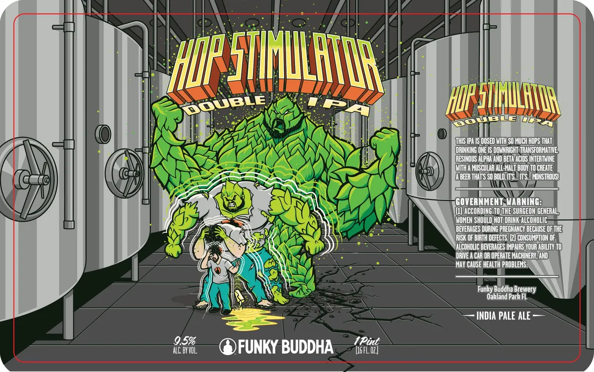 Hop Stimulator Double IPA label