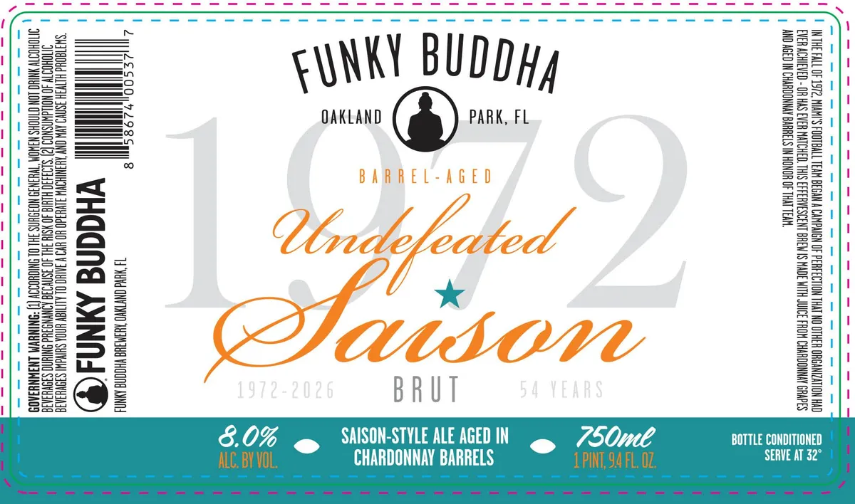 Undefeated Saison label