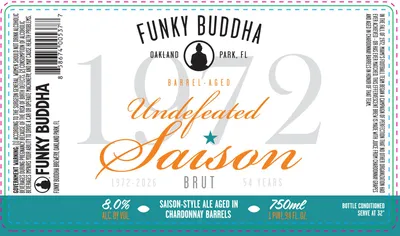 Undefeated Saison label