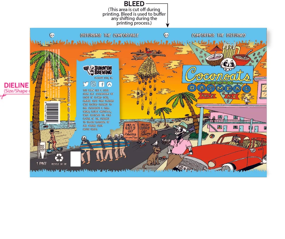 Coconoats Coconut Oatmeal Pale Ale label