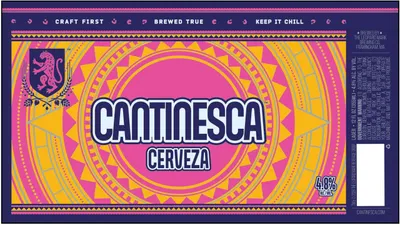 Cantinesca Cerveza label