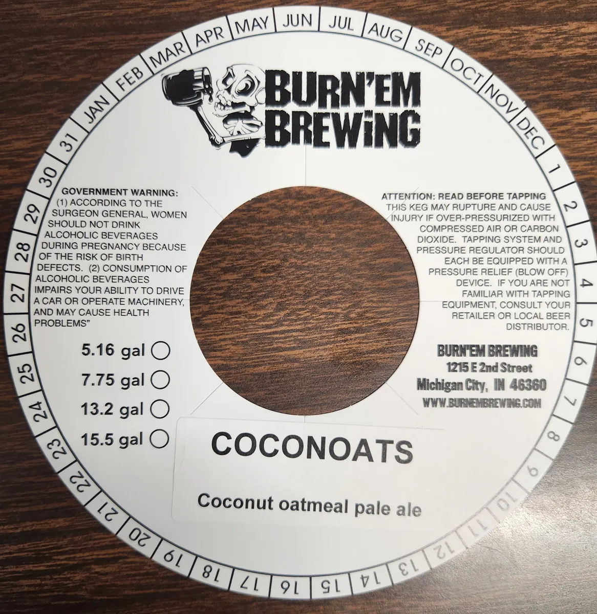 Coconoats Coconut Oatmeal Pale Ale label
