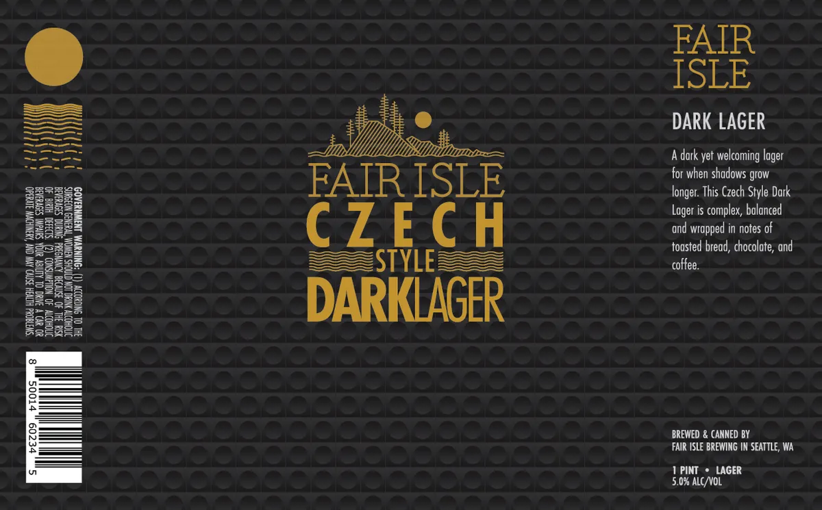 Dark Lager label