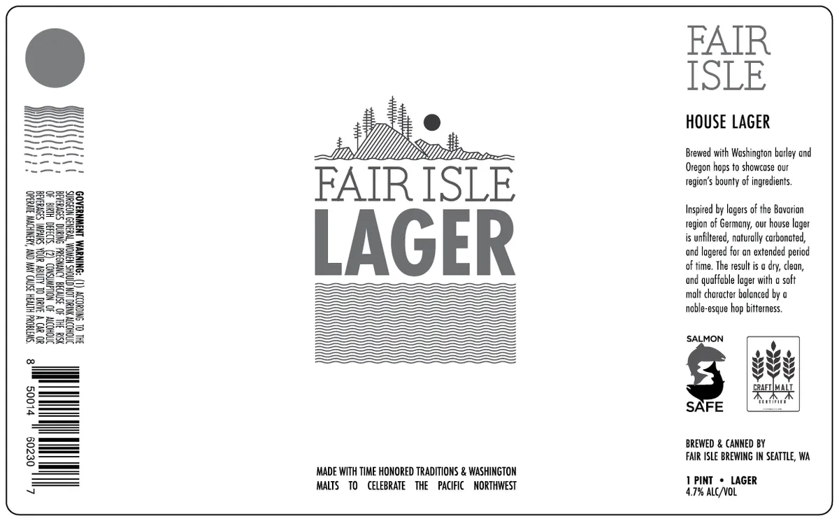 House Lager label