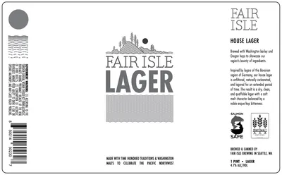 House Lager label