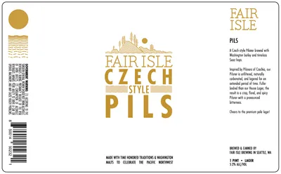Fair Isle Pils label