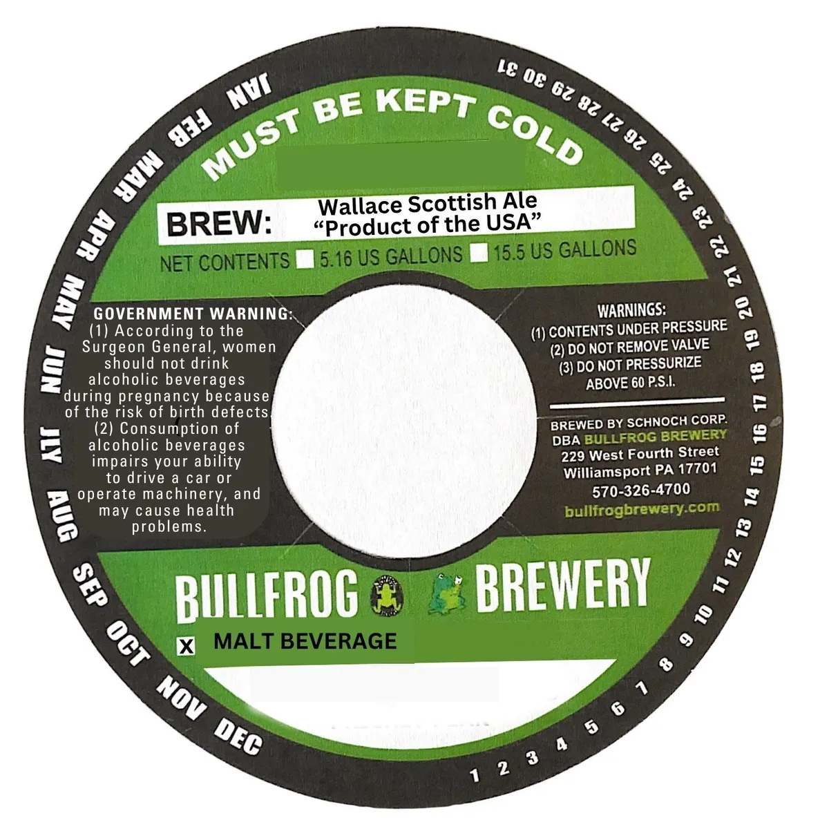 Wallace Scottish Ale label