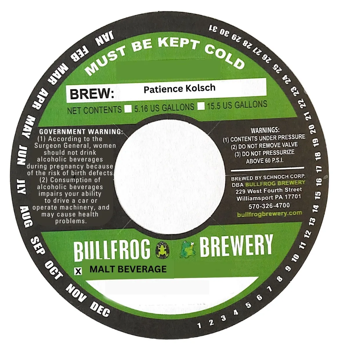 Patience Kolsch label