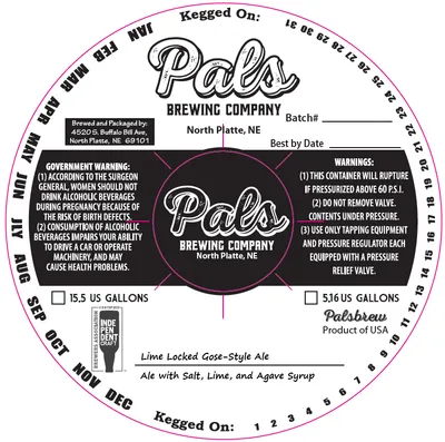 Lime Locked Gose-Style Ale label