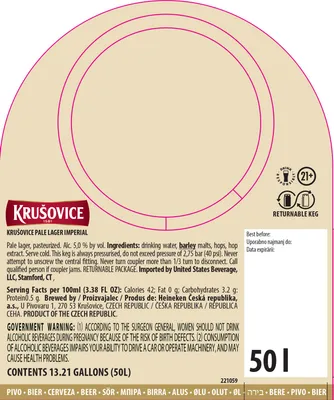 Krusovice Imperial label