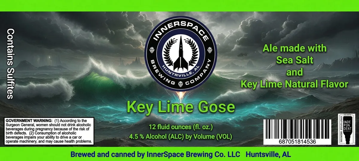 Key Lime Gose label