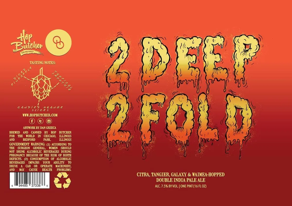 2 Deep 2 Fold label