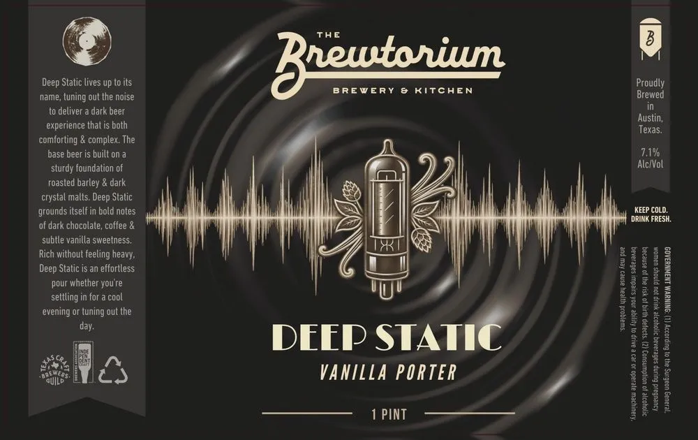 Deep Static Vanilla Porter label