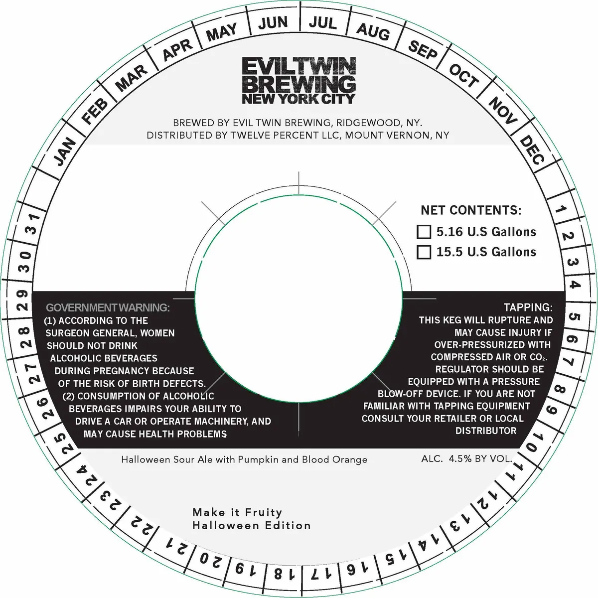 Make It Fruity Halloween Edition label