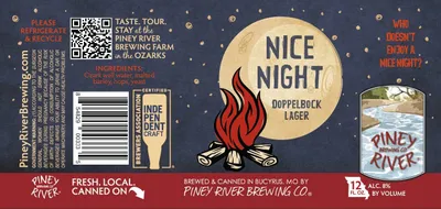 Nice Night Doppelbock Lager label