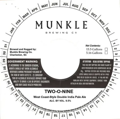 Two-O-Nine label