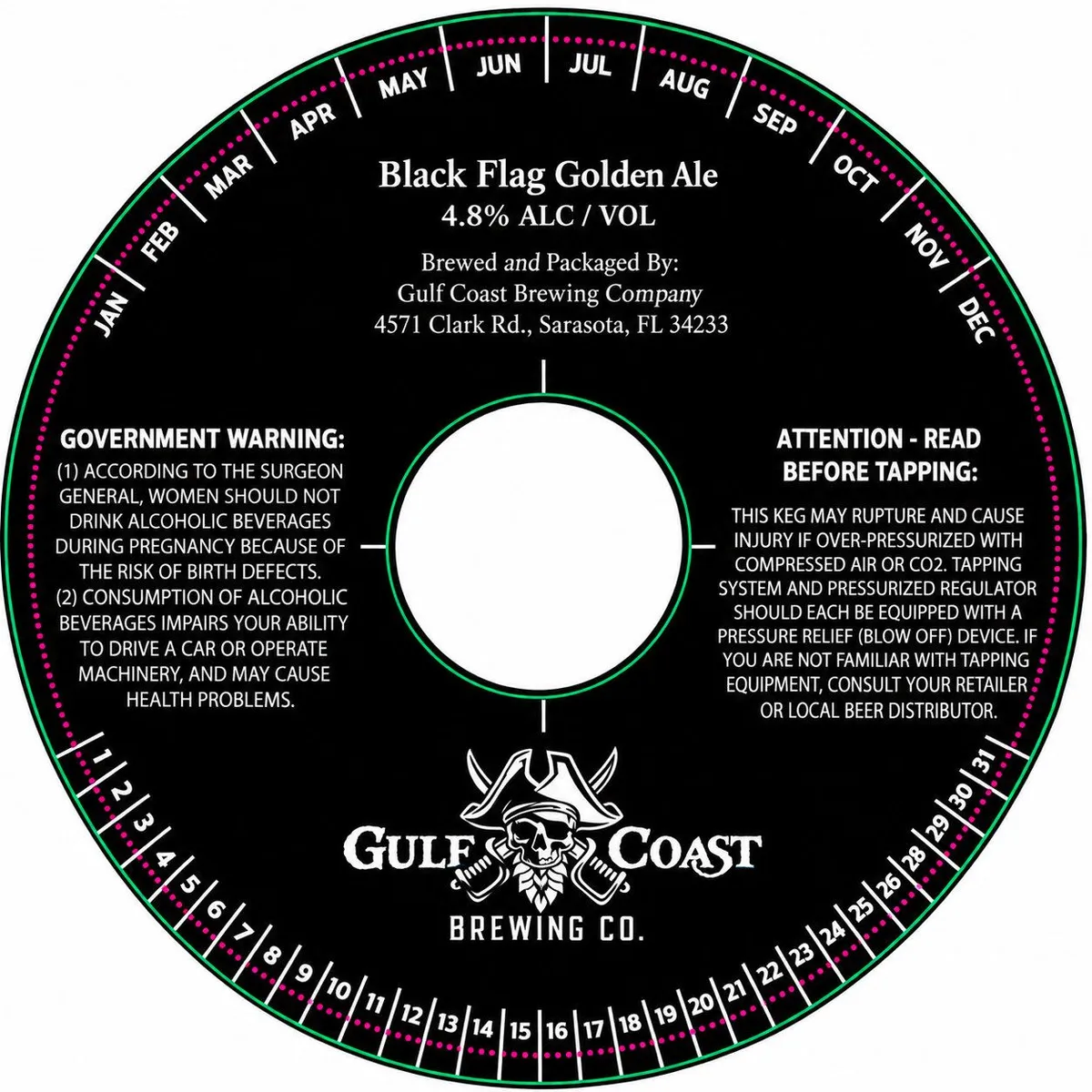 Black Flag Golden Ale label