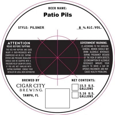 Patio Pils label