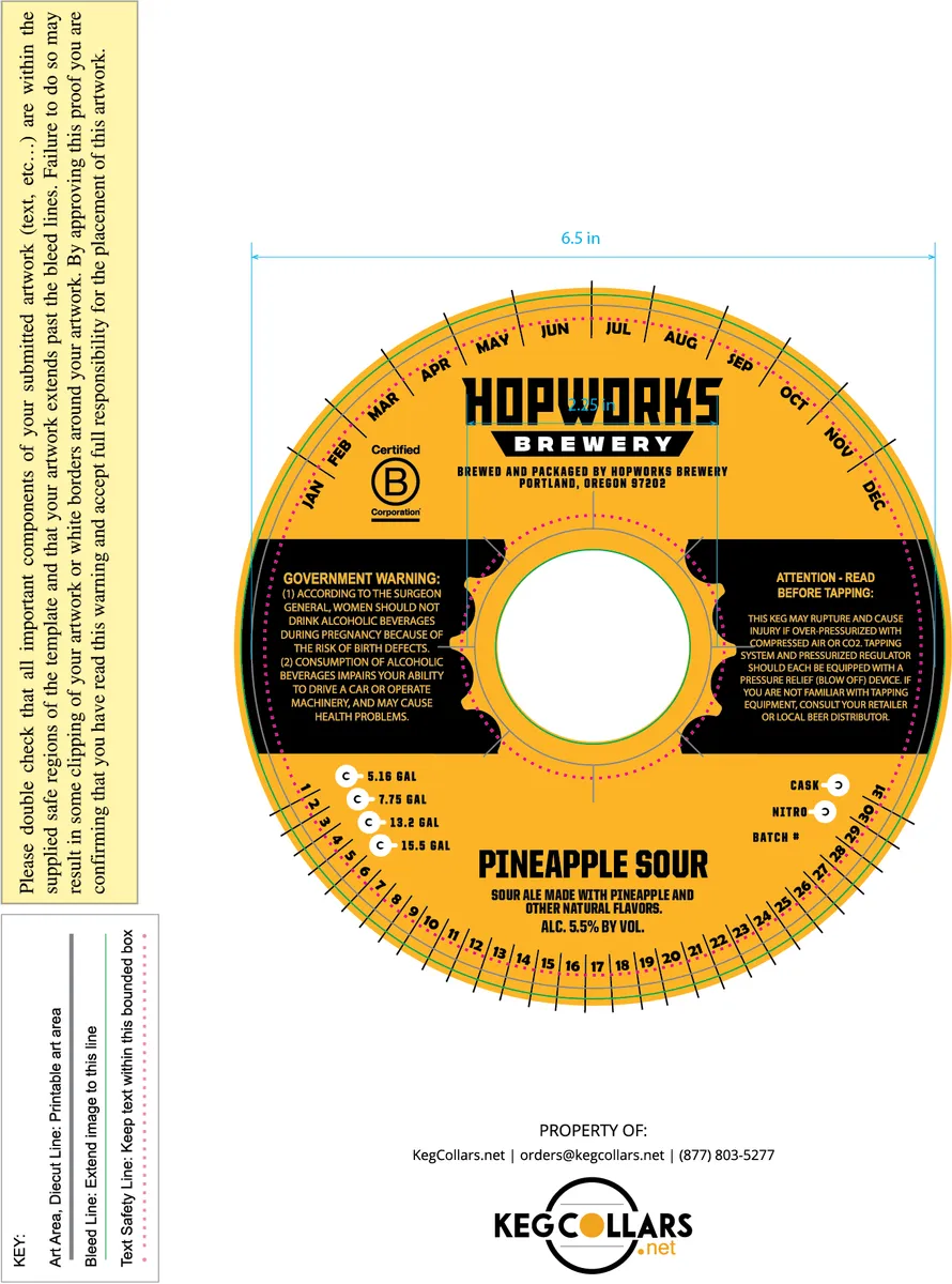 Pineapple Sour label